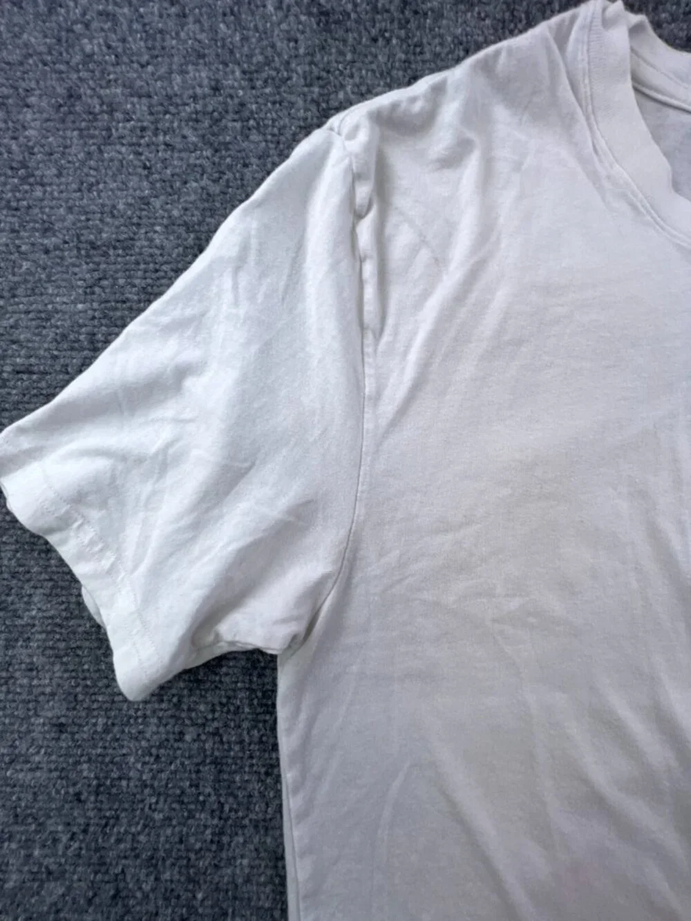 Polo Ralph Lauren 4D-Flex White Crewneck Long Tee T-Shirt w Pony Logo Soft Mediu